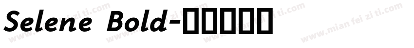 Selene Bold字体转换